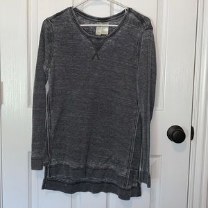 Green Tea long sleeve waffle T-shirt